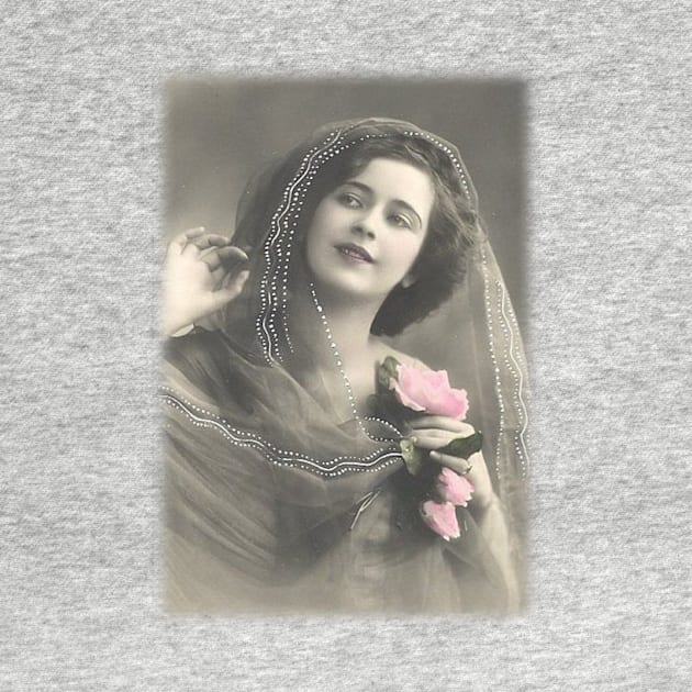 Vintage Woman Antique Photo Art by PaperMoonGifts